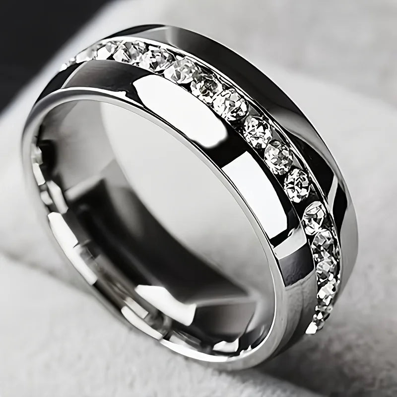 An Elegant 6mm Wide  Ring Suitable for Both Men and Women, Finely Polished and Durable, Suitable for Daily Wear
