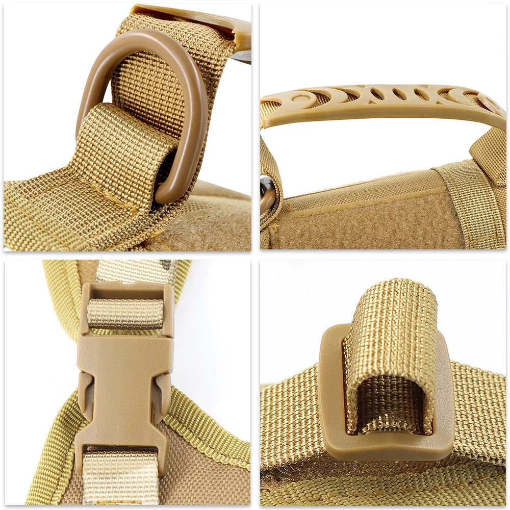 Tactical Puppy Harness Leash For Small Dogs Cats Adjustable Kitten Vest