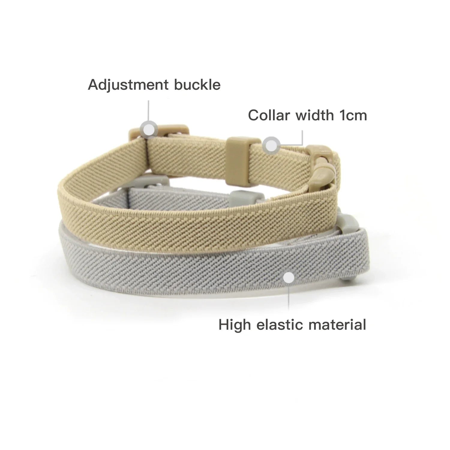 Light Weight Fashion Safety dog Collar Stretch Elastic