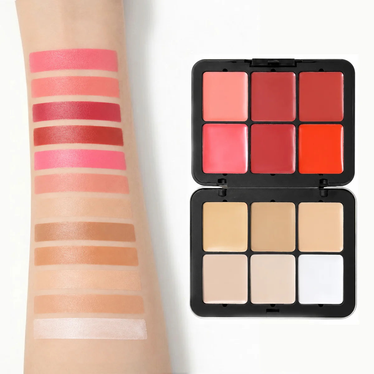 Cream Blush Contour Concealer Palette, 12 Shades