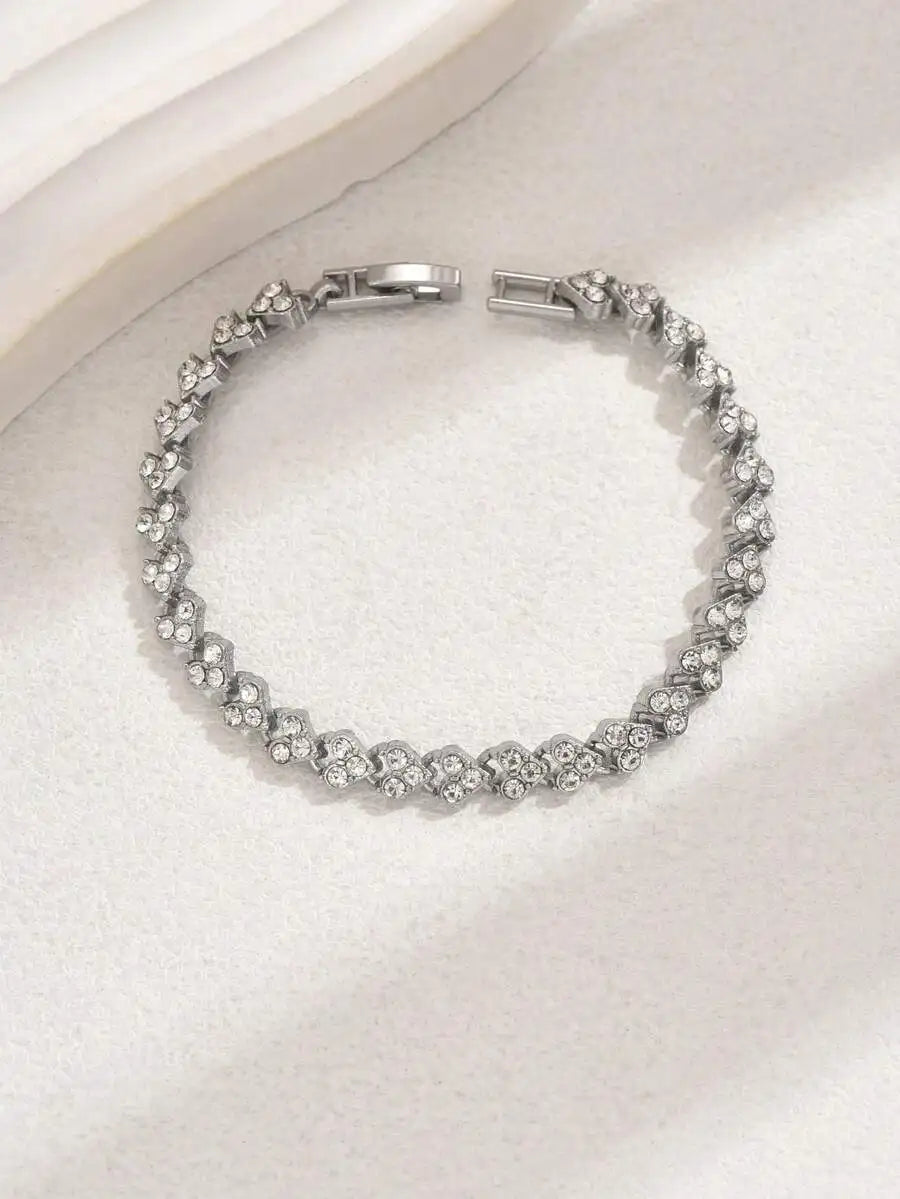 Elegant Full Crystal Roman Style Bracelet For Women