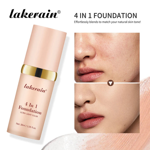 4 In 1 Foundation Long-wearing Moisturizing Waterproof Concealer Even Skin Tone