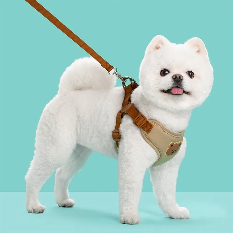 Dog Harness Leash Set Small Medium Dog Cat Vest Breathable