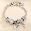 Cute Women Multi-Element Beaded Love Charm Bracelet