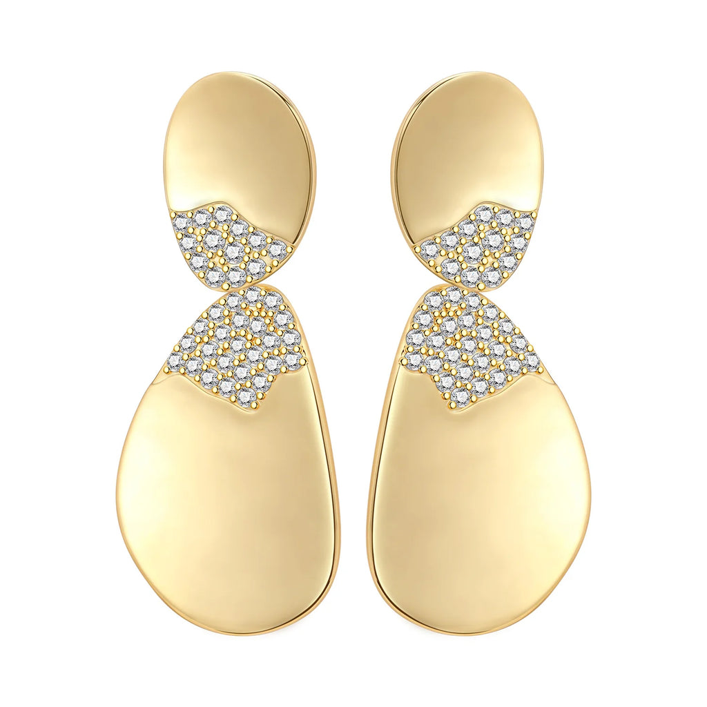 Elegant S925 Sterling Silver 18k Gold Classic Knot Stud Earrings For Ladys