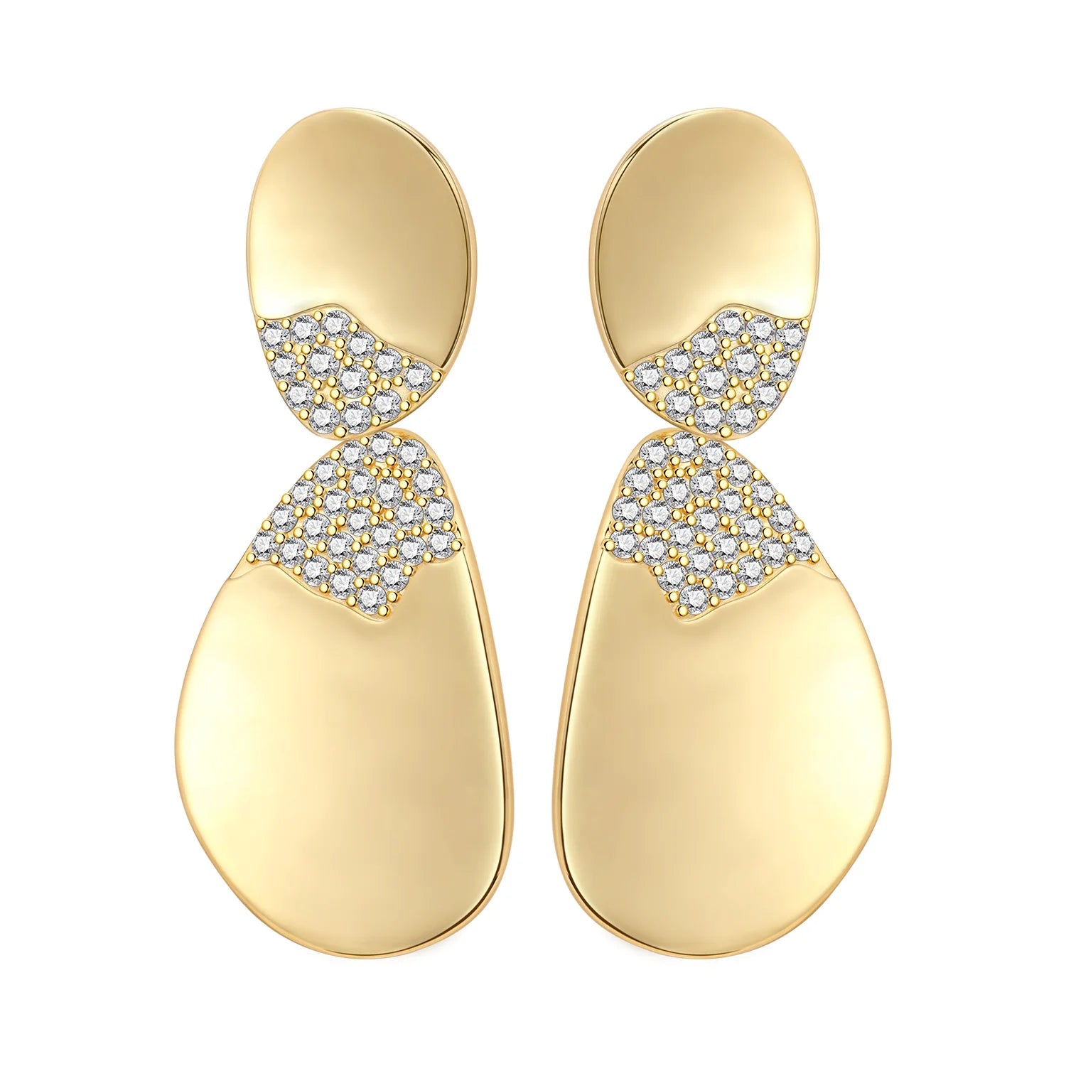 Elegant S925 Sterling Silver 18k Gold Classic Knot Stud Earrings For Ladys