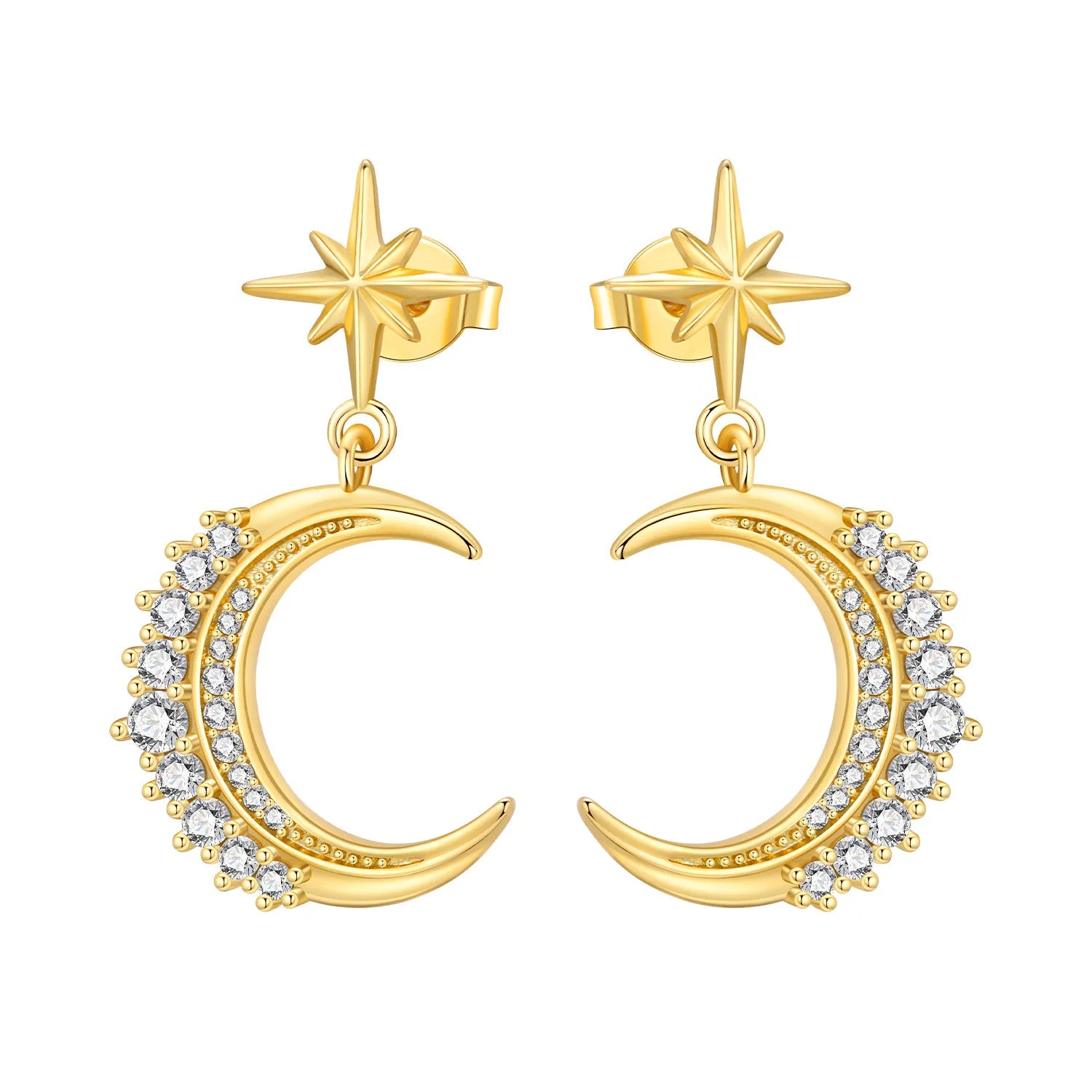 Elegant S925 Sterling Silver 18k Gold Classic Knot Stud Earrings For Ladys