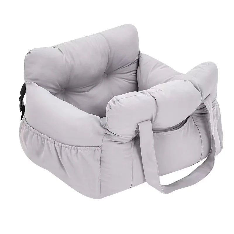 Dog Car Seat with Safety Belt - Non-Slip for Small Dogs, Washable