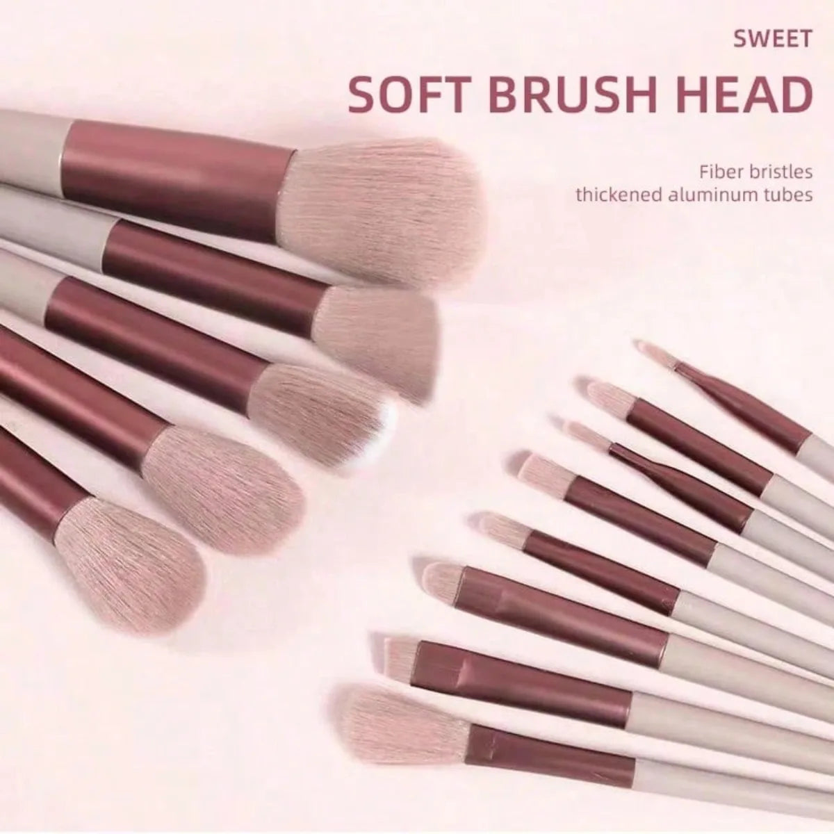 13 Soft Makeup Brushes Set With Perfect Soft Pouch
