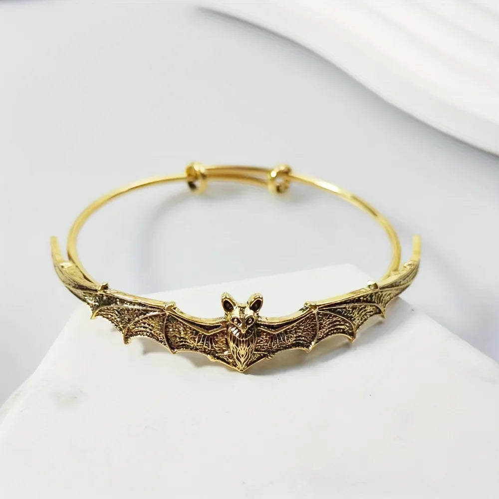 Vintage Statement Halloween Bat Shape Fashion Bracelet