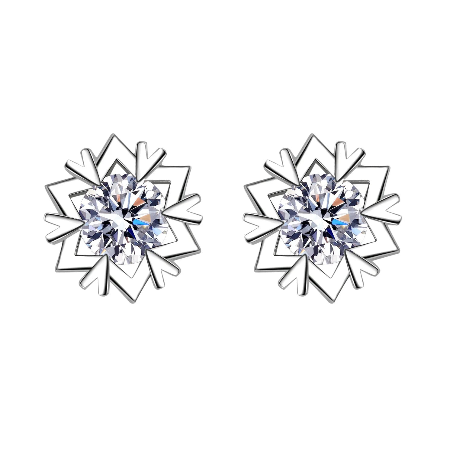 Elegant 925 Sterling Silver Classic Earrings For Women