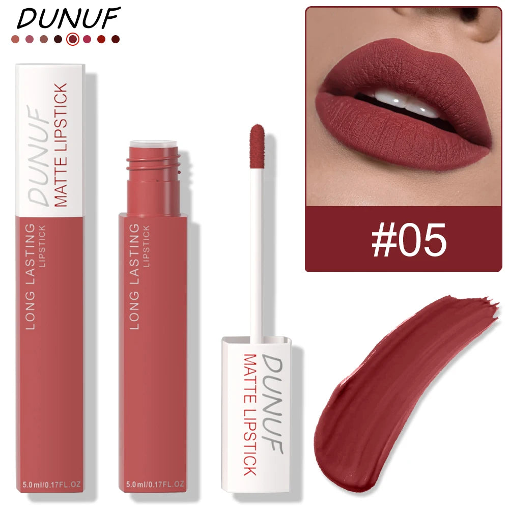 Long-Lasting Lip Gloss Lipstick Matte Velvet Waterproof