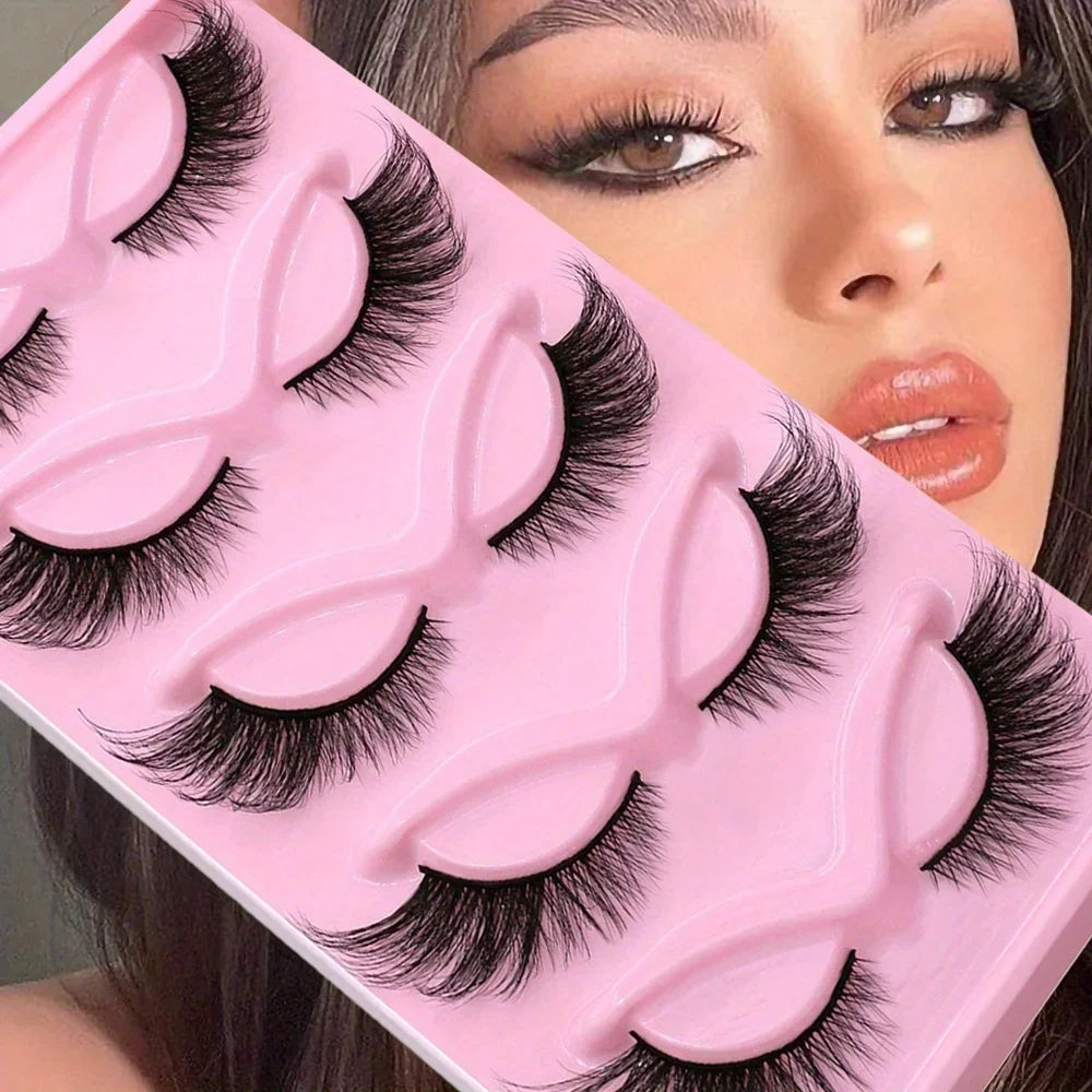 15Pairs 3-Pack Cat Eye Lashes Long Lashes Cat Eye Look Wispy Lashes