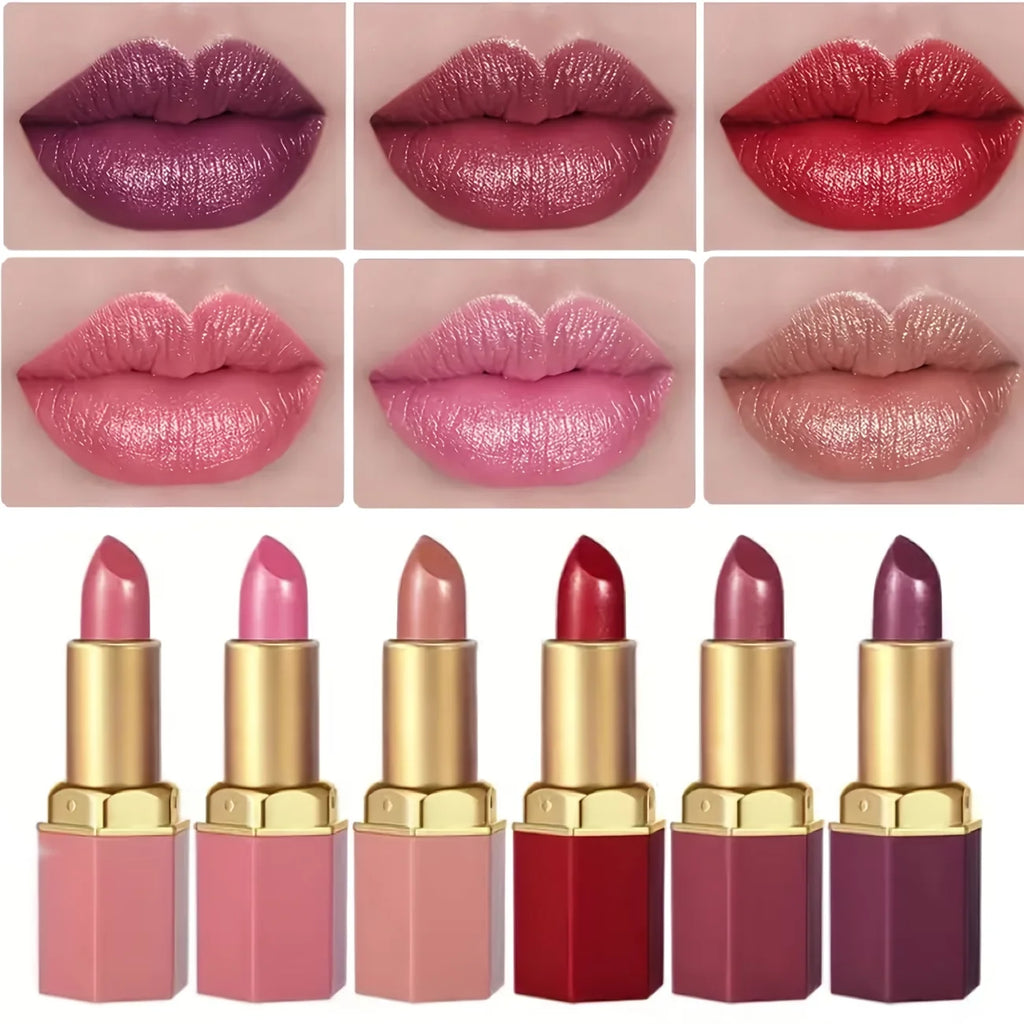 Luxurious 6-Piece Matte Lipstick Set: Long-lasting and highly pigmented