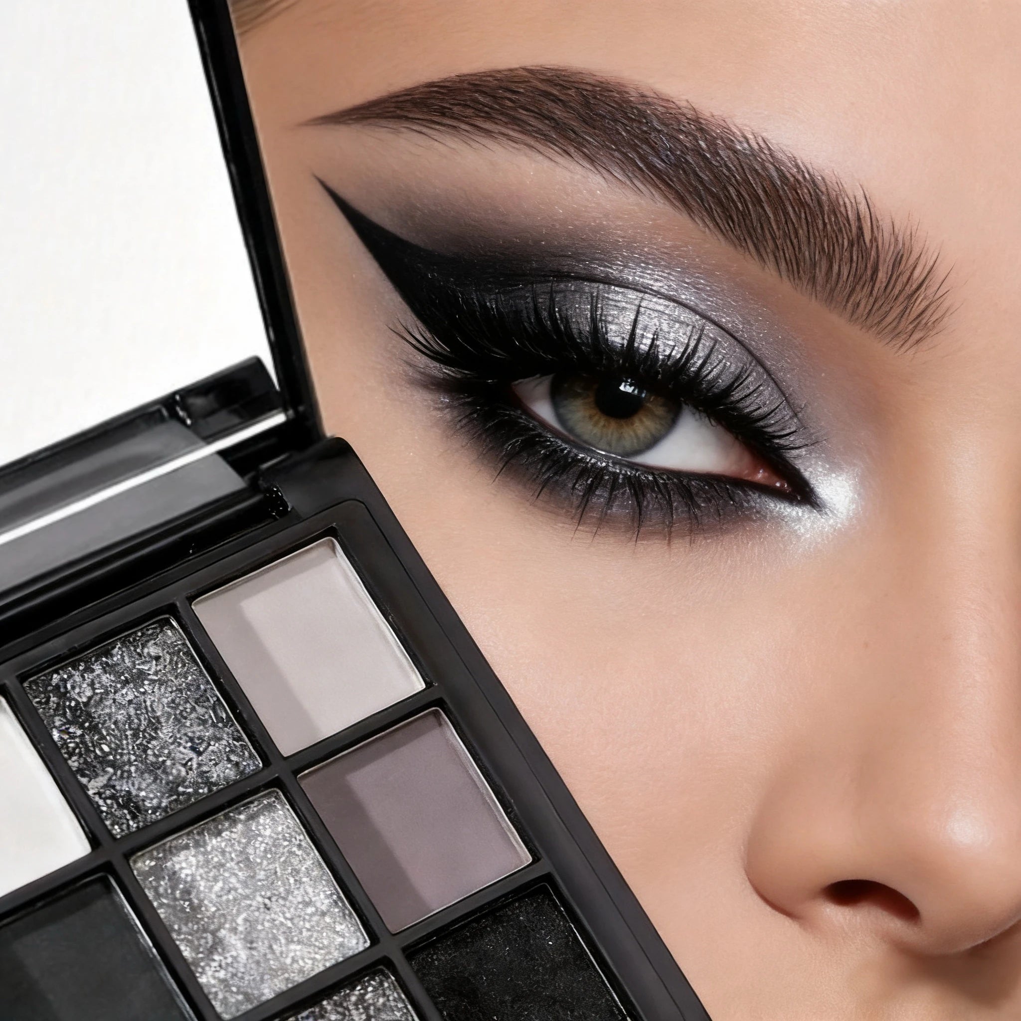 smoky eyeshadow palette, long-lasting, waterproof, and easy to apply