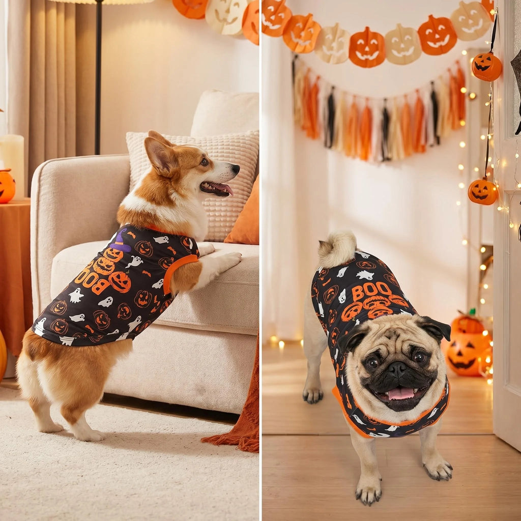 Halloween Dog Clothes for Small Dogs, Soft and Breathable