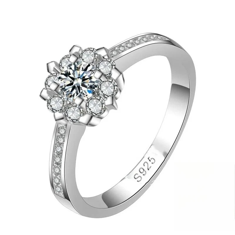 Luxury 925 Sterling Silver Classic Ring for Women