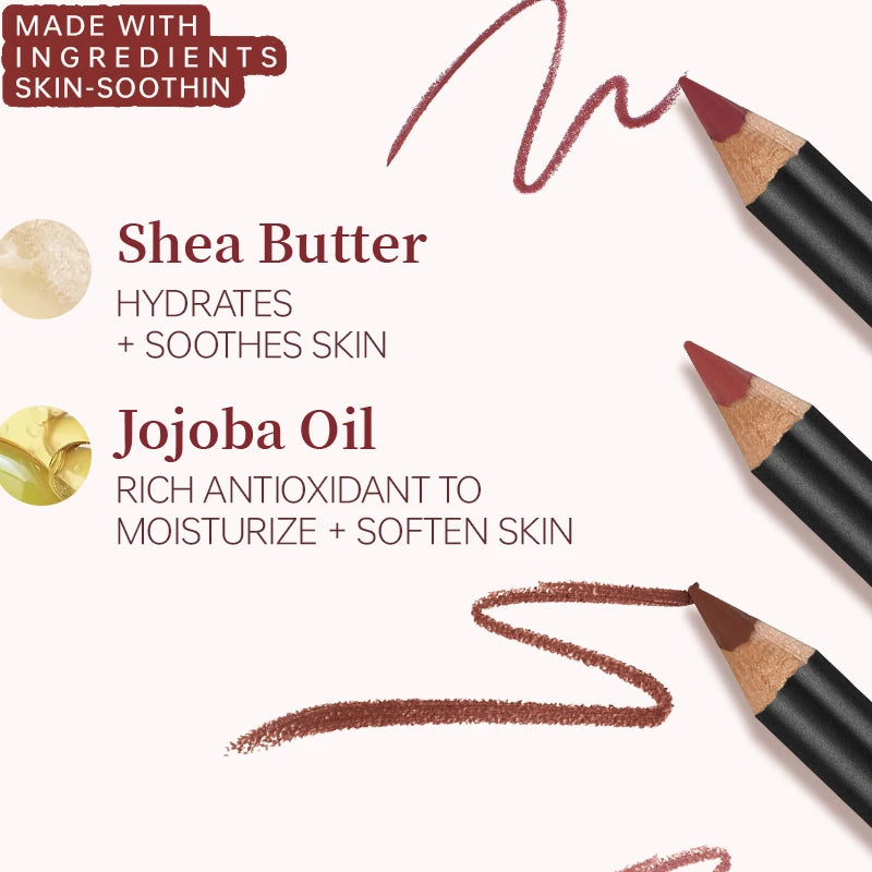 Luxury Matte Lip Liner, Long-Lasting, Smooth Application