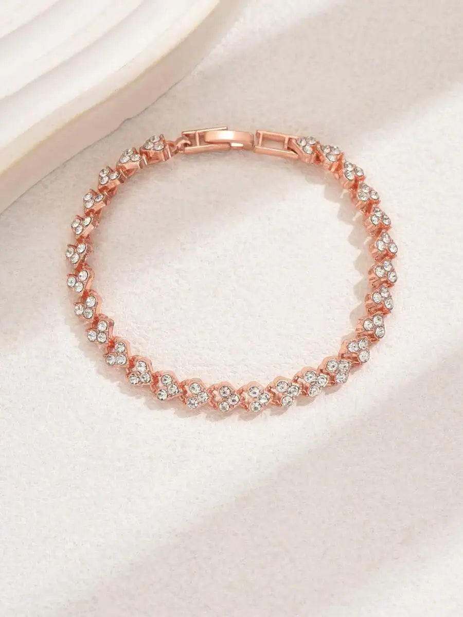 Elegant Full Crystal Roman Style Bracelet For Women