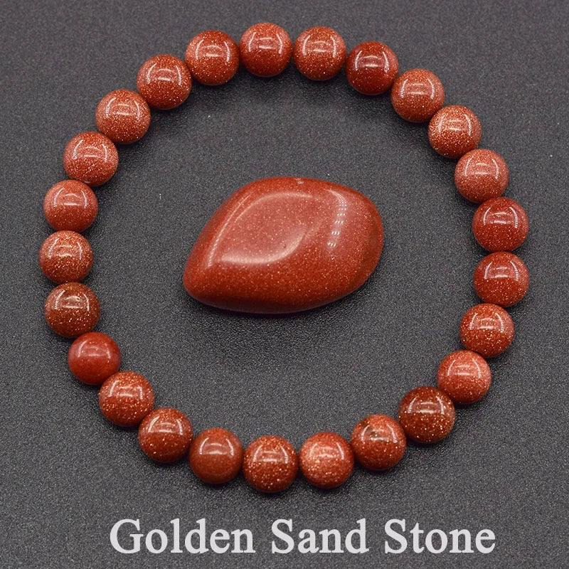 New Amethust Bracelet Made of Real Natural Stone Beads Bracelet