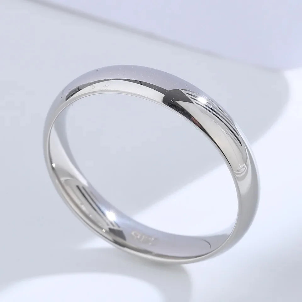 Elegant 925 Sterling Silver Couples Ring Old Styles Simple Ring for Women Men