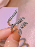 Elegant cubic zirconia ring for women