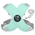 Dog Harness Leash Set Reflective Adjustable Pet Vest Harness with Metal D Ring Breathable