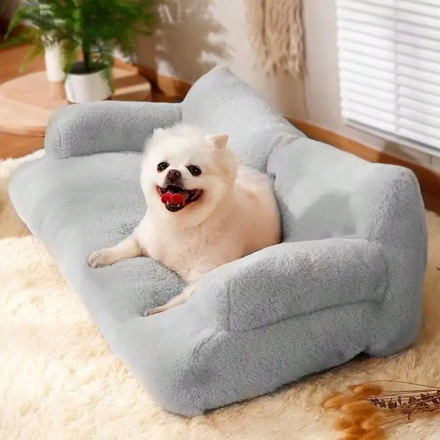 Dog Sofa, Small Dog Bed With Colorful Elastic Balls For Playing Removable And Washable Cover