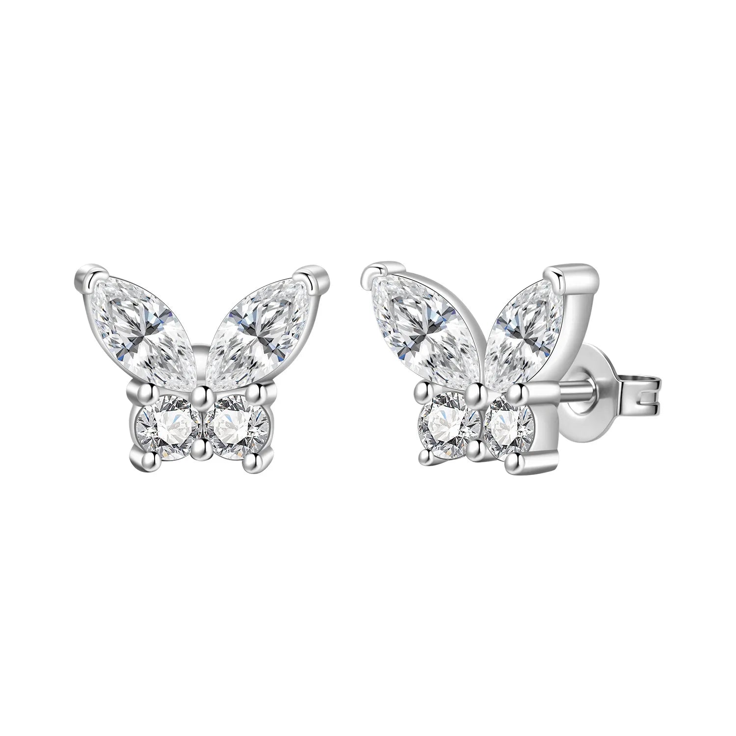 Elegant S925 Sterling Silver 18k Gold Classic Knot Stud Earrings For Ladys