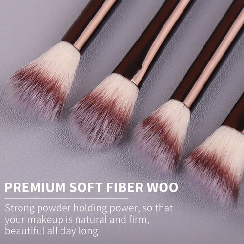 13 Pcs Professional Kabuki Makeup Brush Set Soft Dense Synthetic Multi Function