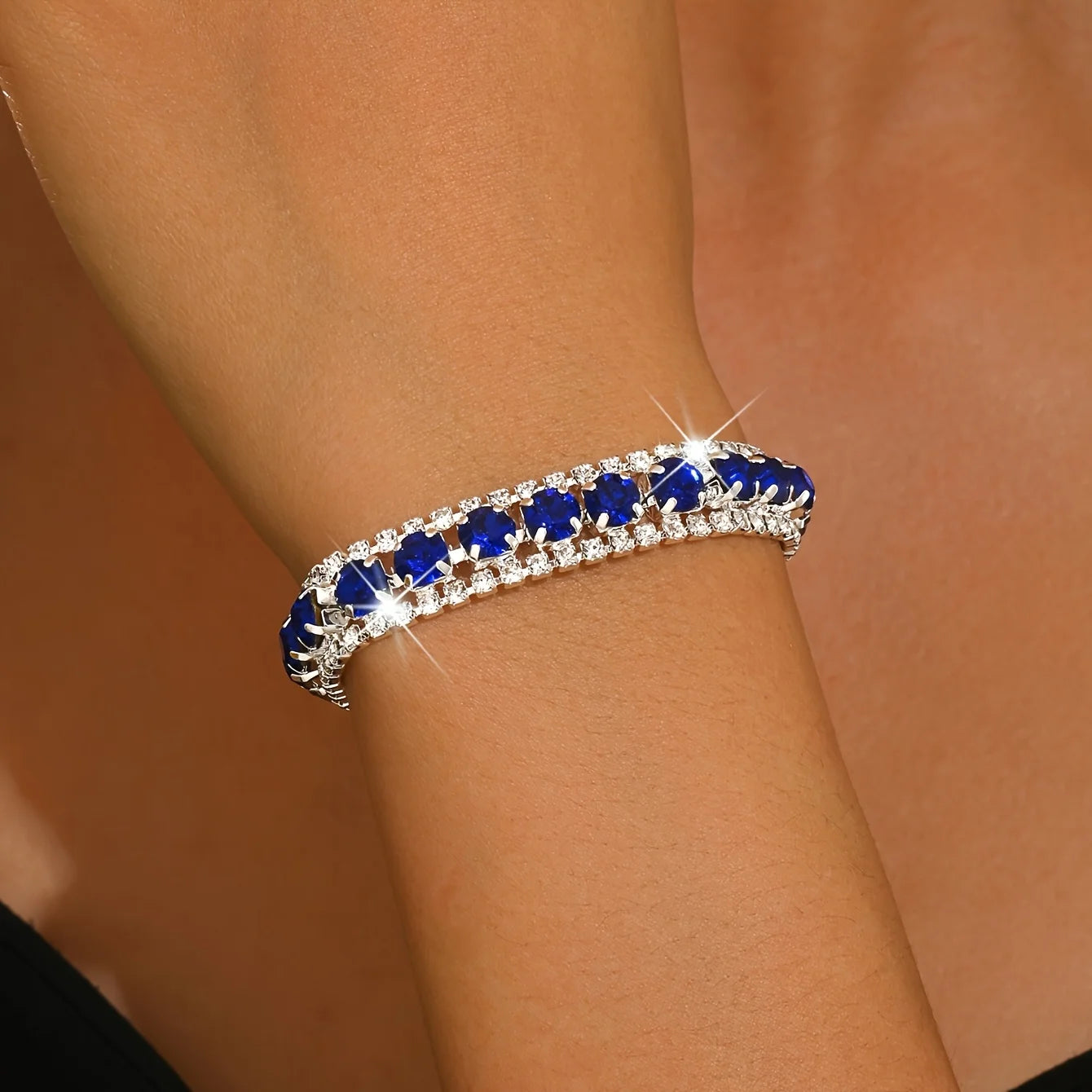 Fashion Shine Ladies Bracelet Colored Shine Rhinestone