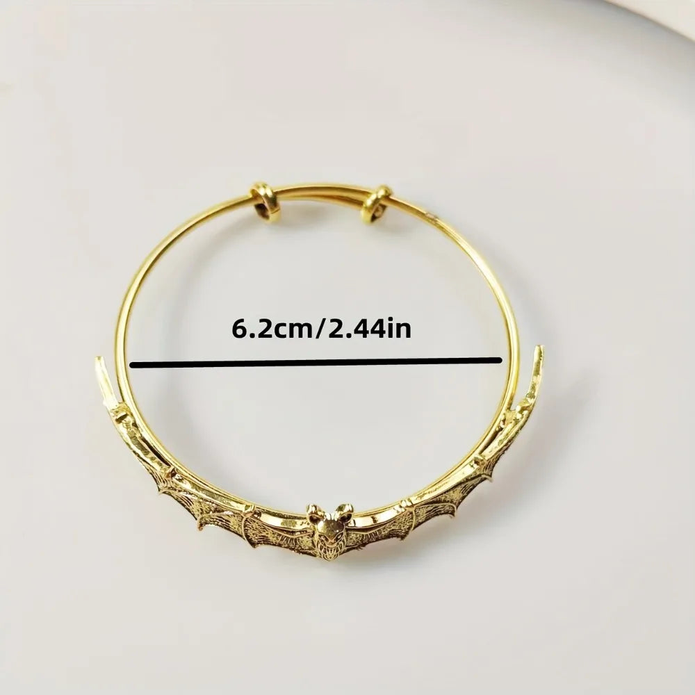 Vintage Statement Halloween Bat Shape Fashion Bracelet