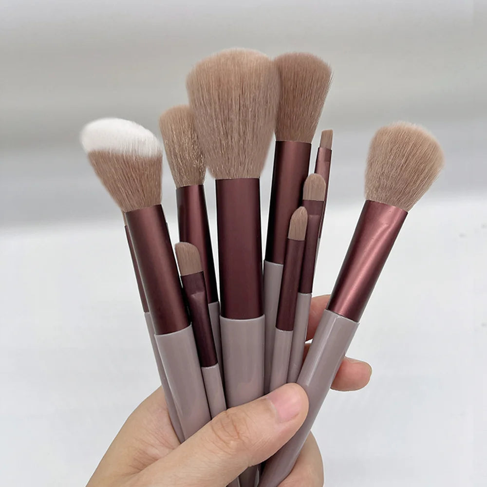 13 PCS Makeup Brushes Set Eye Shadow Foundation Women Cosmetic Brush Eyeshadow Blush Beauty Soft Make Up Tools