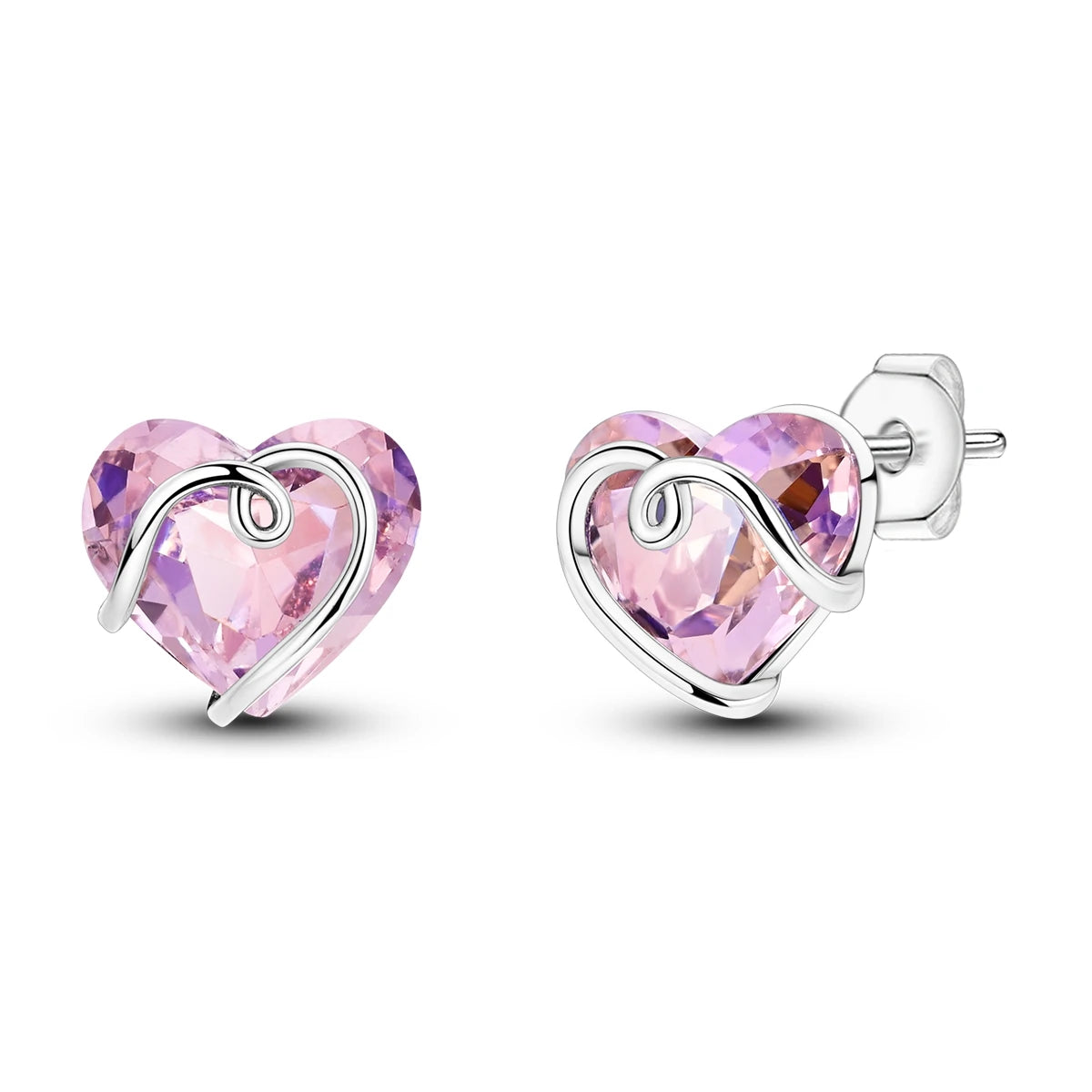 Elegant S925 Sterling Silver 18k Gold Classic Knot Stud Earrings For Ladys
