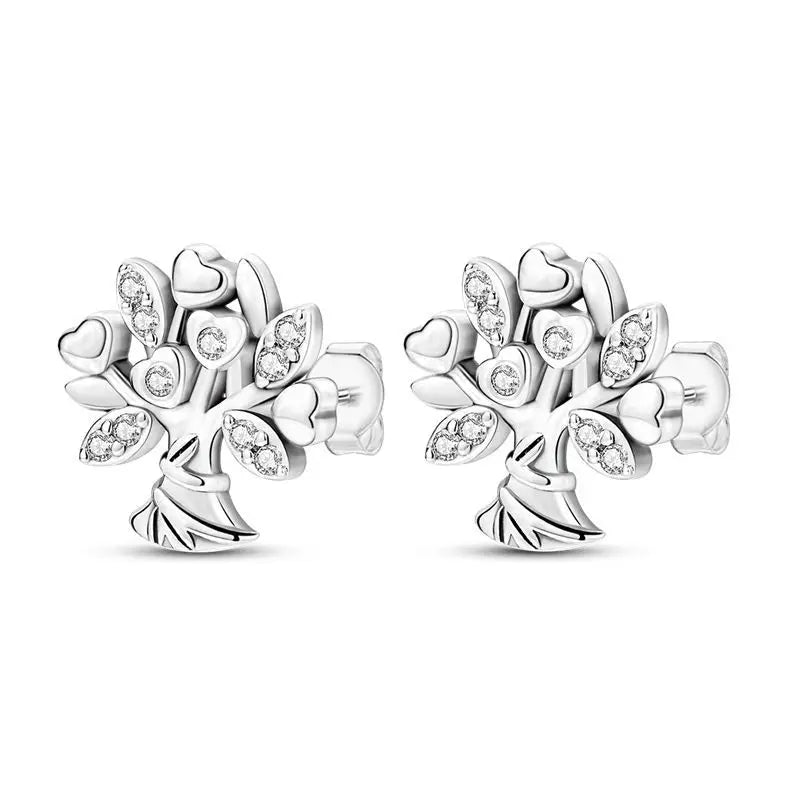 Elegant S925 Sterling Silver 18k Gold Classic Knot Stud Earrings For Ladys