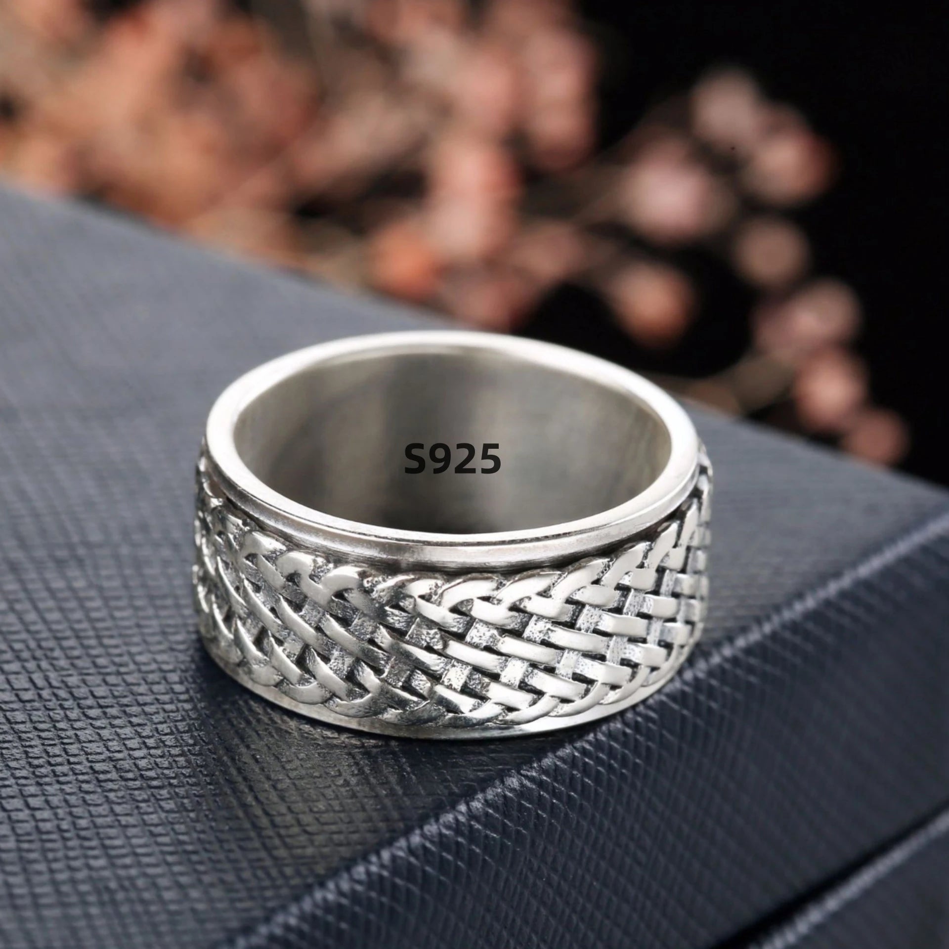 Simplicity Vintage S925 Sterling Silver Viking Rings for Men and Women