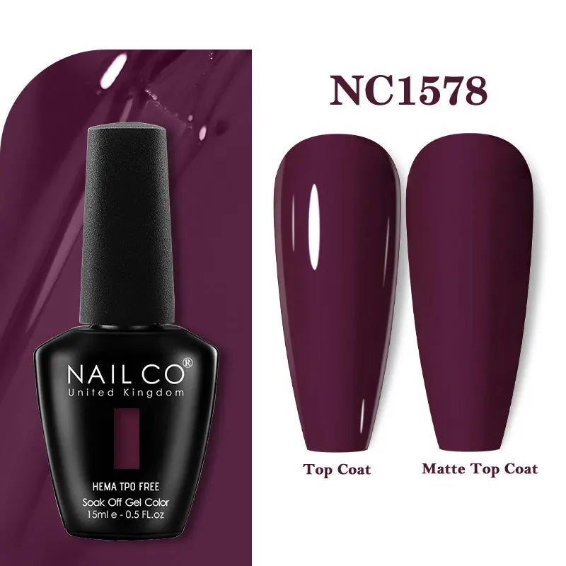 15ml TPO-Free Nail Gel Polish Semi Permanent Nails Art Manicure Design Hybrid Remover Gel Top Coat Ongle Gel UV