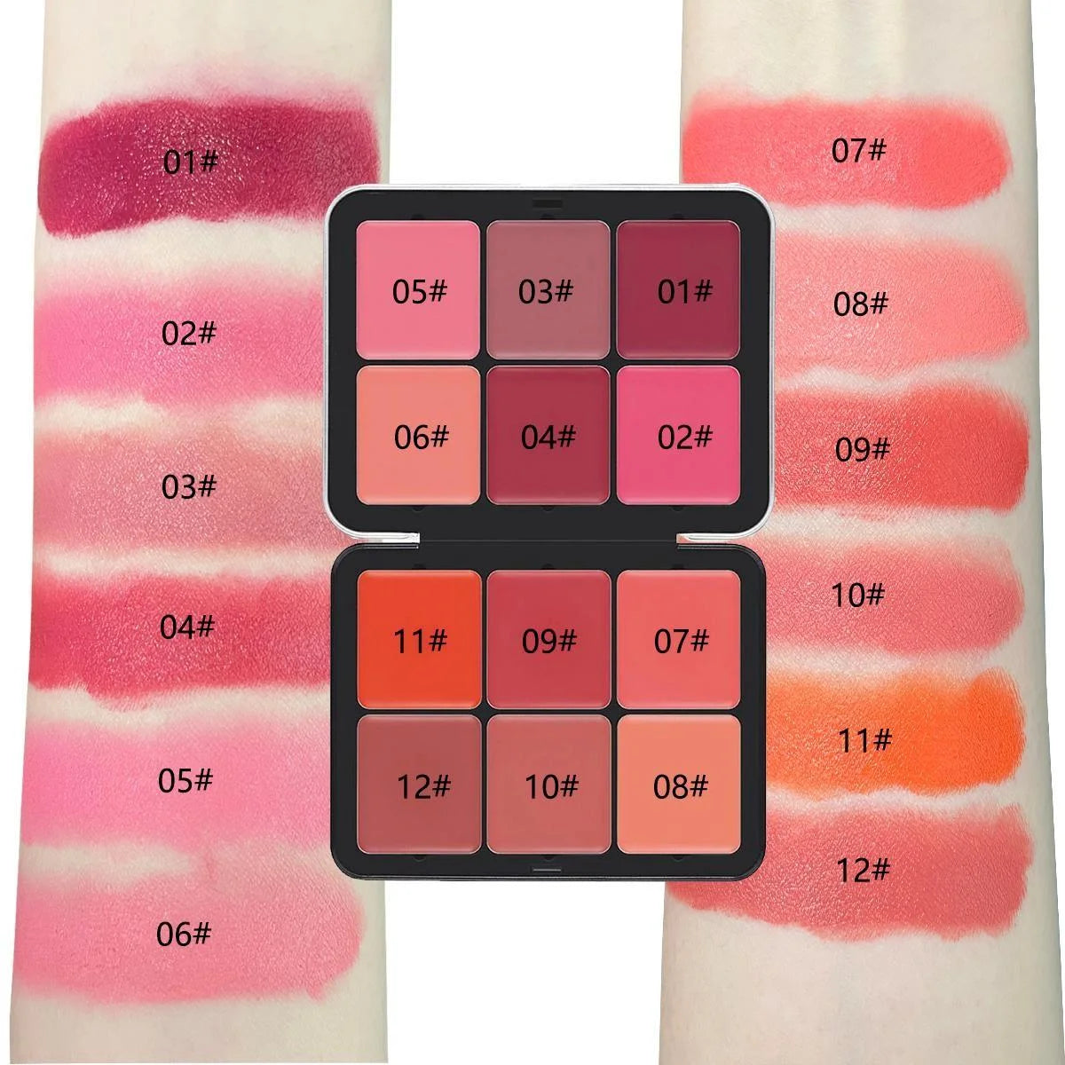 Cream Blush Contour Concealer Palette, 12 Shades