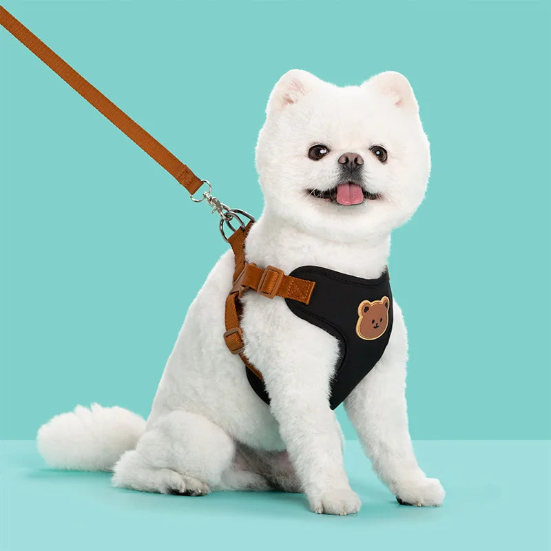 Dog Harness Leash Set Small Medium Dog Cat Vest Breathable