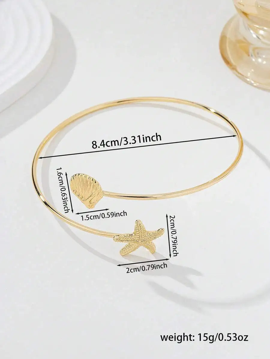 Stylish casual starfish armband for women perfect beach resort accessory summer wear
