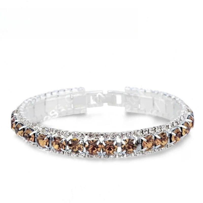 Top Sale 925 Sterling Silver Bracelets Full AAA Zircon Austrian Crystal Bangles