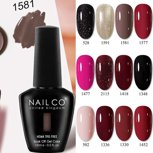 15ml TPO-Free Nail Gel Polish Semi Permanent Nails Art Manicure Design Hybrid Remover Gel Top Coat Ongle Gel UV