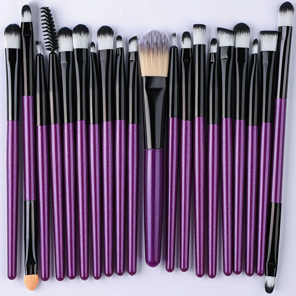 Makeup Brush Set 20Pcs Kit Soft Fluffy Eye Shadow Brushes Cosmetic Foundation Powder Highlighter Beauty Tool