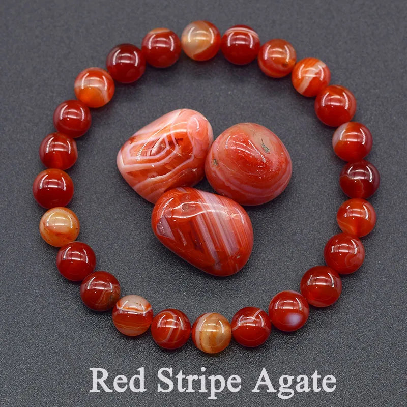 New Amethust Bracelet Made of Real Natural Stone Beads Bracelet