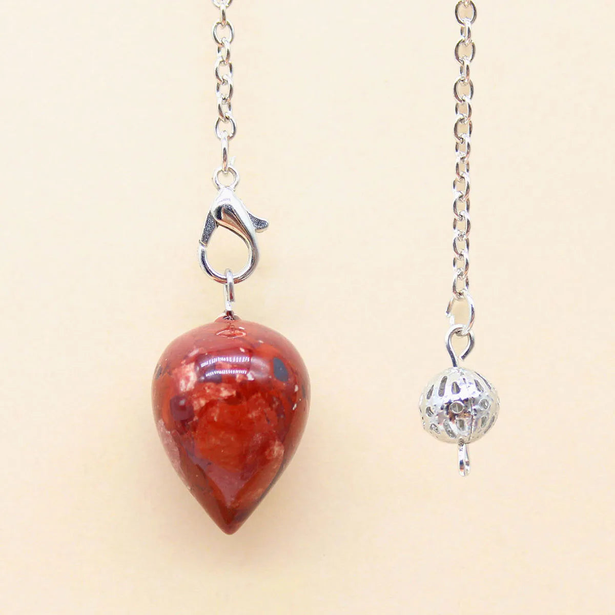 Natural Stone Quartz Pendulum for Dowsing Divination Water Drops Crystal