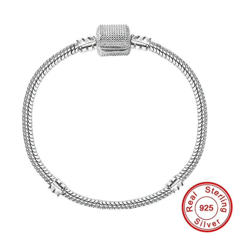 Hot Selling High Quality Authentic 925 Sterling Silver Snake Chain Bracelets