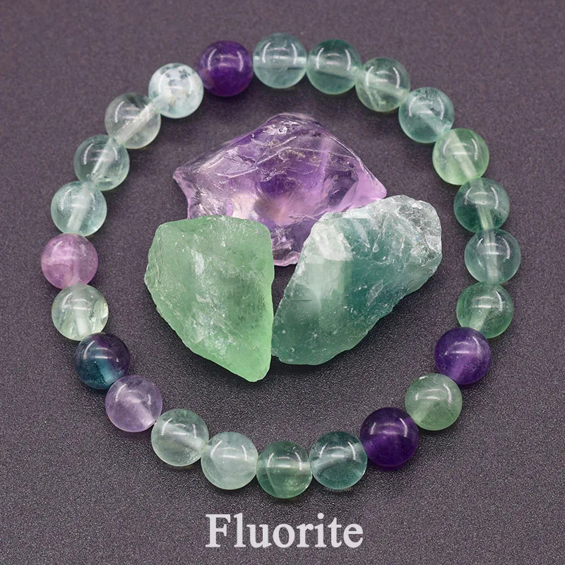 New Amethust Bracelet Made of Real Natural Stone Beads Bracelet