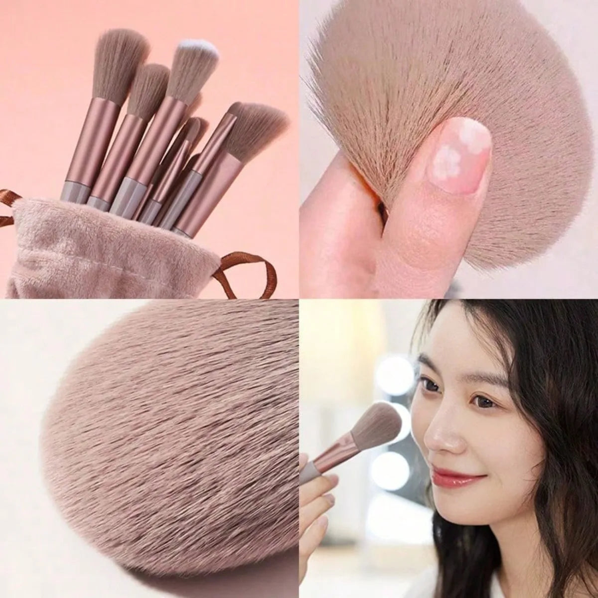 13 Soft Makeup Brushes Set With Perfect Soft Pouch