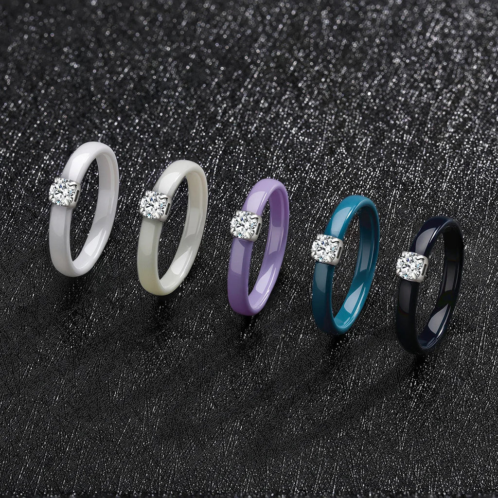 Classic Ring for Women Ceramic 3mm