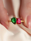 Beautiful 925 Sterling Silver Simple Classic Marquise Zircon Ring For Women